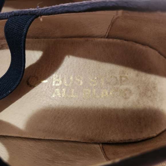 Navy Suede Kitten Heels - Picture 5 of 5